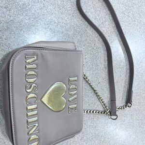 LOVE MOSCHINO Women Shoulder Bag Brown Chain Crossbody Bag